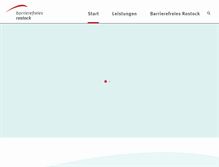 Tablet Screenshot of barrierefreies-rostock.de
